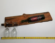 Load image into Gallery viewer, Wine bottle holder w/ free glasses