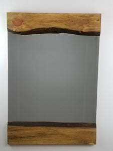 Live Edge Mirror 28"h x 20"w