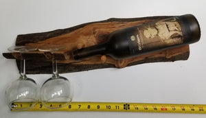Wine bottle holder w/ free glasses