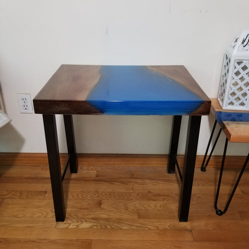 Walnut Live Edge Epoxy River Table